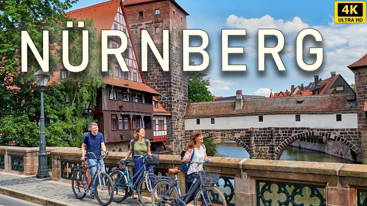 NUREMBERG Germany 🇩🇪 - Old Town Walking Tour - Sunny 4K UHD