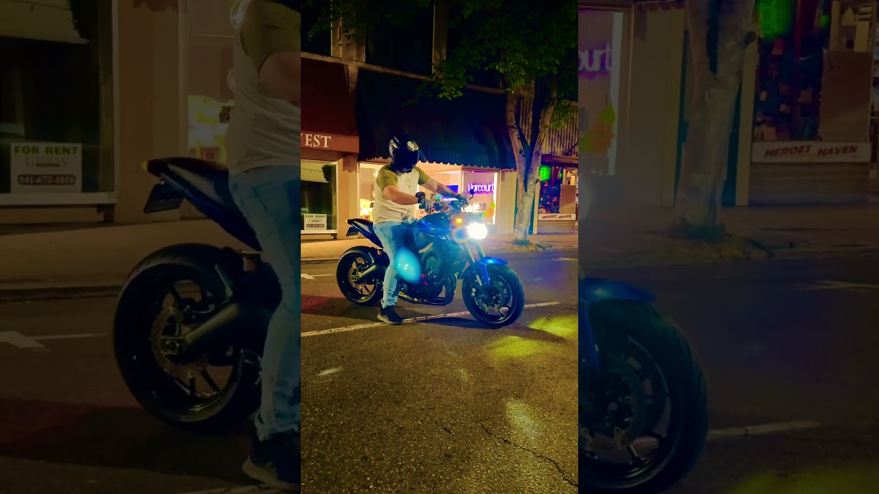 Yamaha FZ-09 sounds nutty with the akrapovic exhaust 💥🏍️ #fz09 #yamaha #shorts