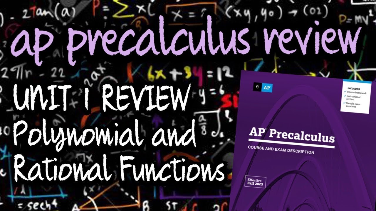 AP Precalculus UNIT 1 Review: Polynomial and Rational Functions (Reteaching Test Practice Problems)