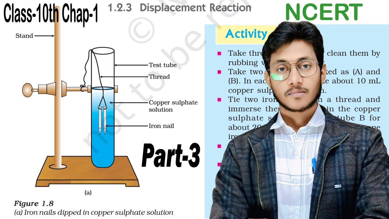 NCERT Class-10th chemistry chap-1 |Part-3 | #Type_reaction #10th_cbse #10th_che #pksir