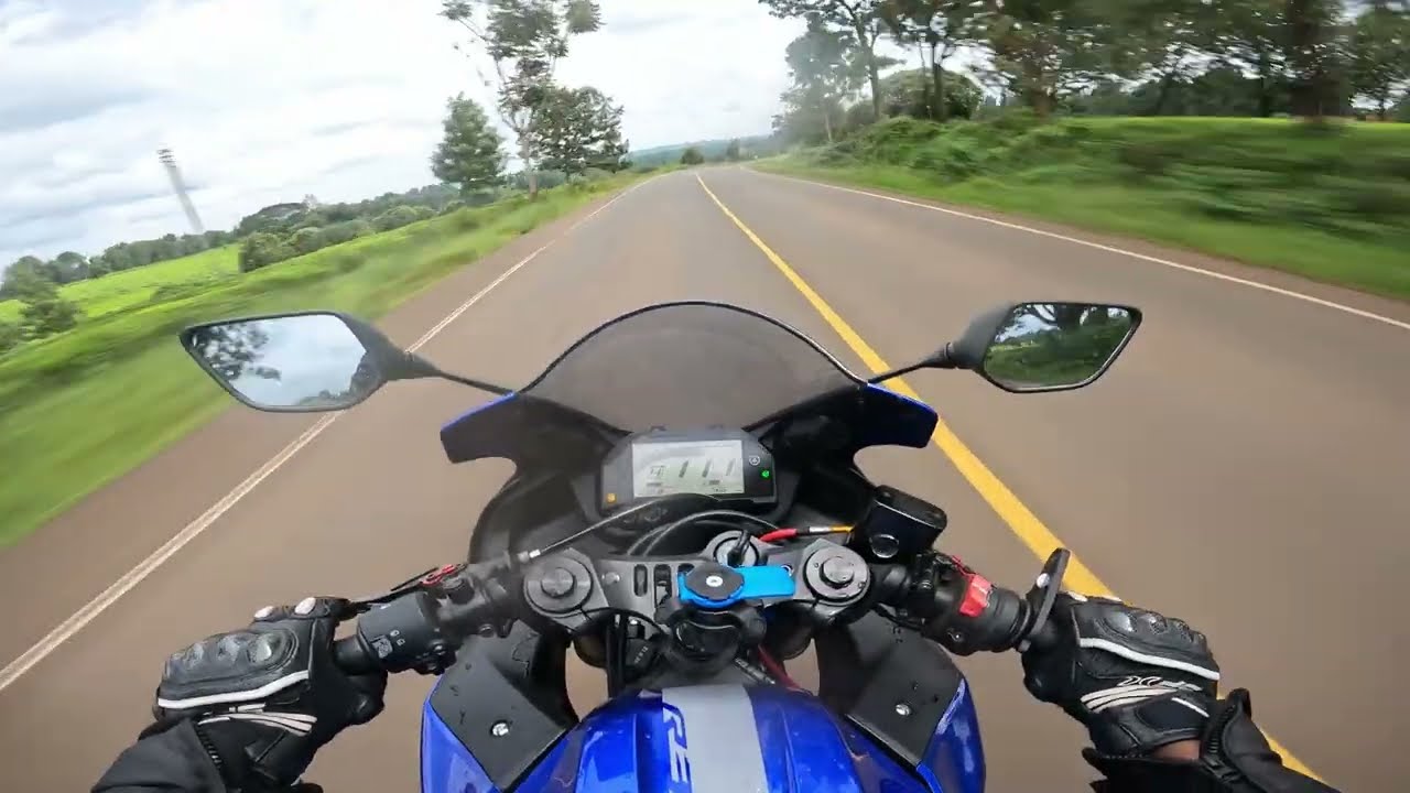 Cold Morning Ride on My Yamaha R3