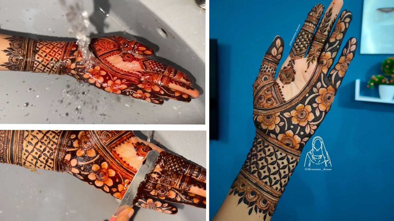 Negative Space Henna Design | Easy Mehndi Design | IFRAH'S MEHNDI DESIGN  @thouseenshenna​