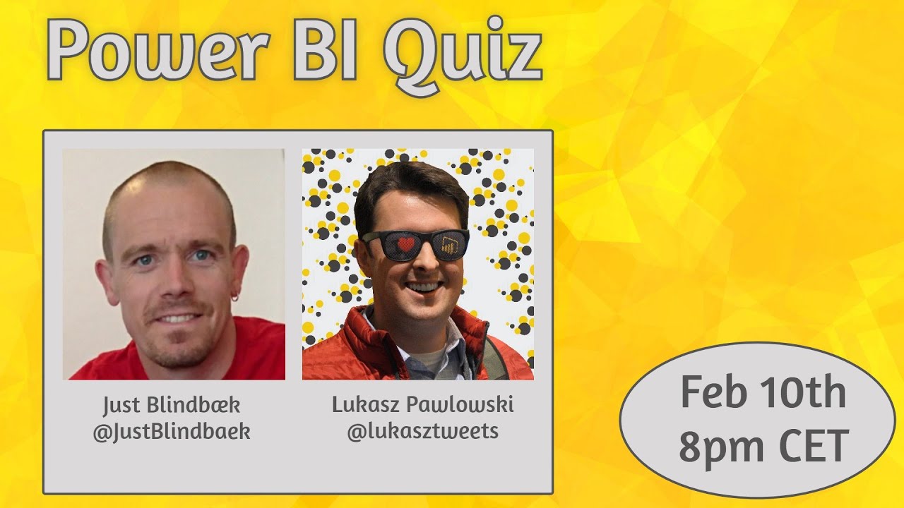 Power BI Quiz with Lukasz Pawlowski