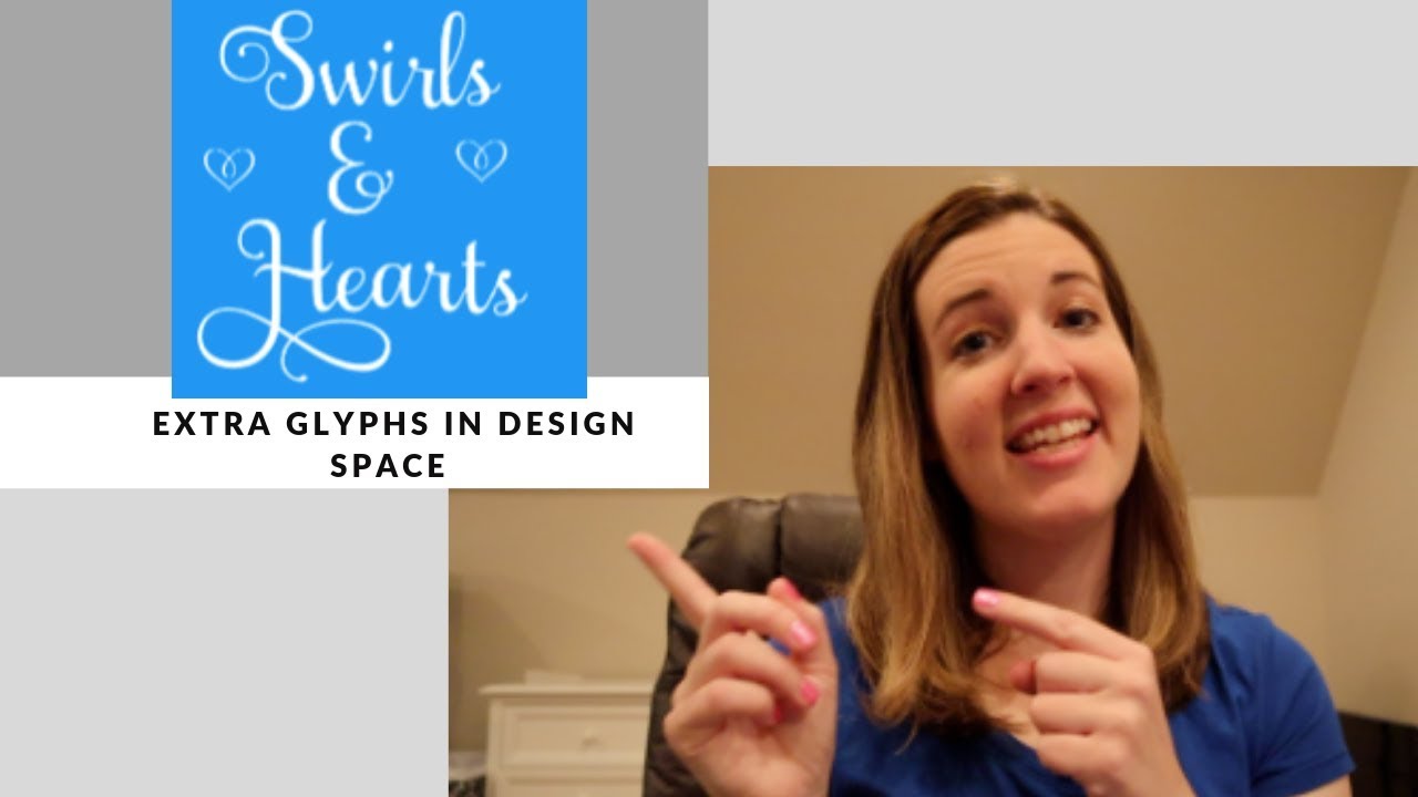 How To Get Swirls, Hearts & Extras with a font in Design Space