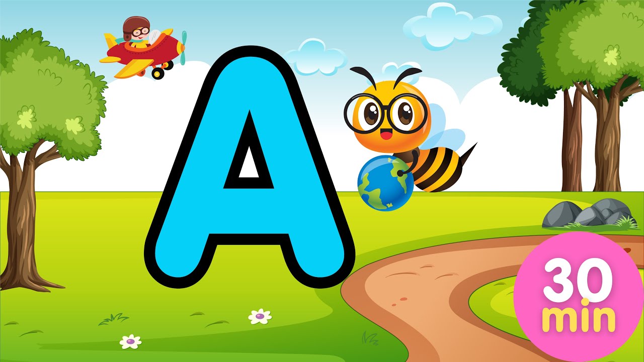 Alfabeto infantil - Alfabeto em português completo - Aprender o ABC - Reconhecer sons iniciais