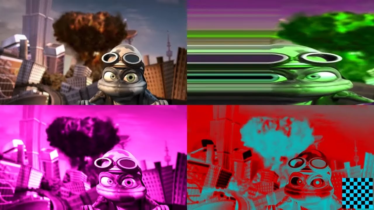 Crazy Frog - Axel F (Official Video) Effects Fourparison (2024 Edition)