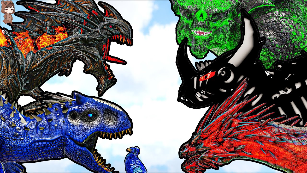 Indominus Rex Emperor & Reaper Empress VS Mod Bosses | ARK Mod Battle Ep.241