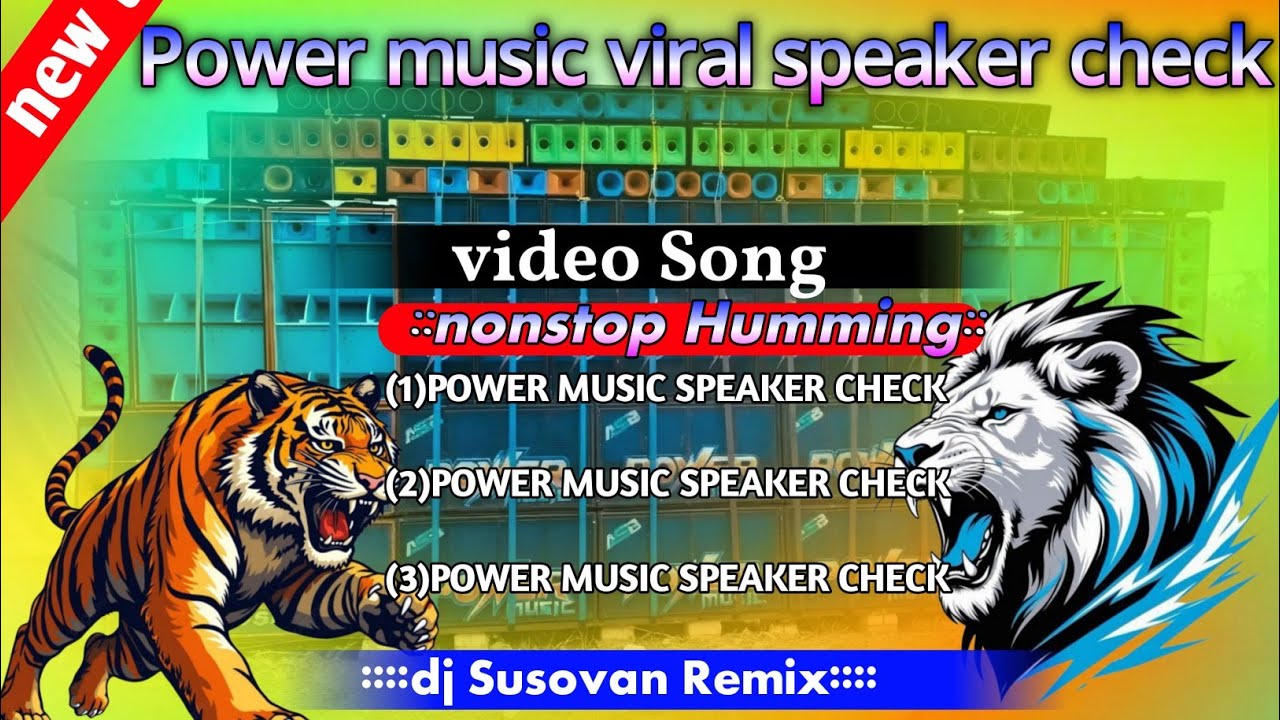 Dj Susovan Remix Hindi song Power Music speaker check Humming Bass Mix Dj Susovan Remix Hindi song