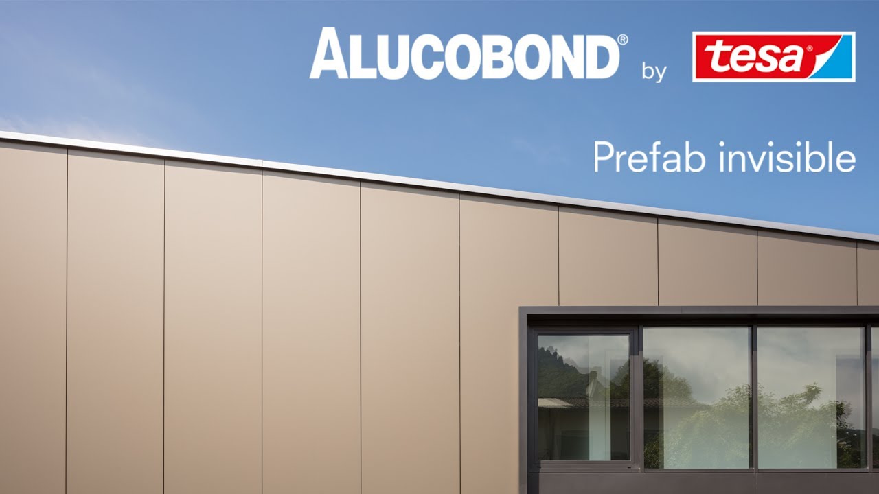 ALUCOBOND® Prefab invisible //| Geklebte Befestigungssystem für Fassadenelemente