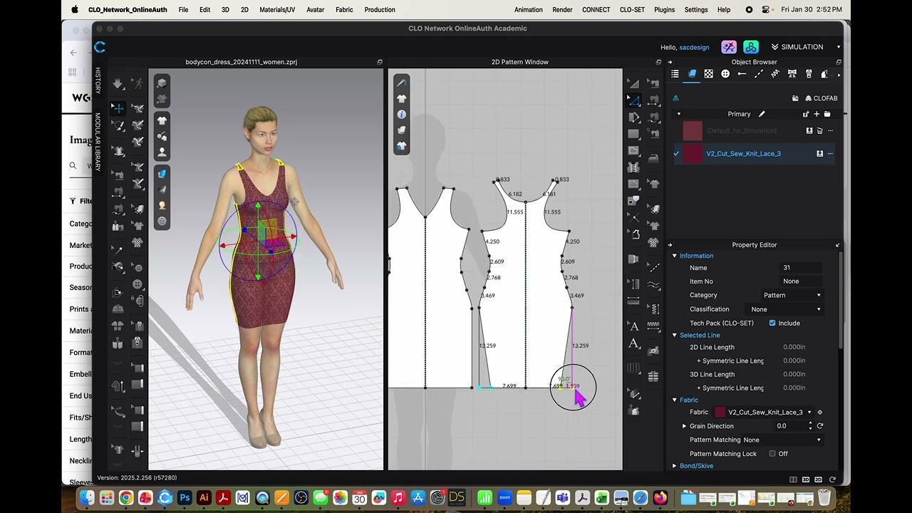 Using Pre-Made Garments as Templates from CLO-Set Connect Store and WGSN
