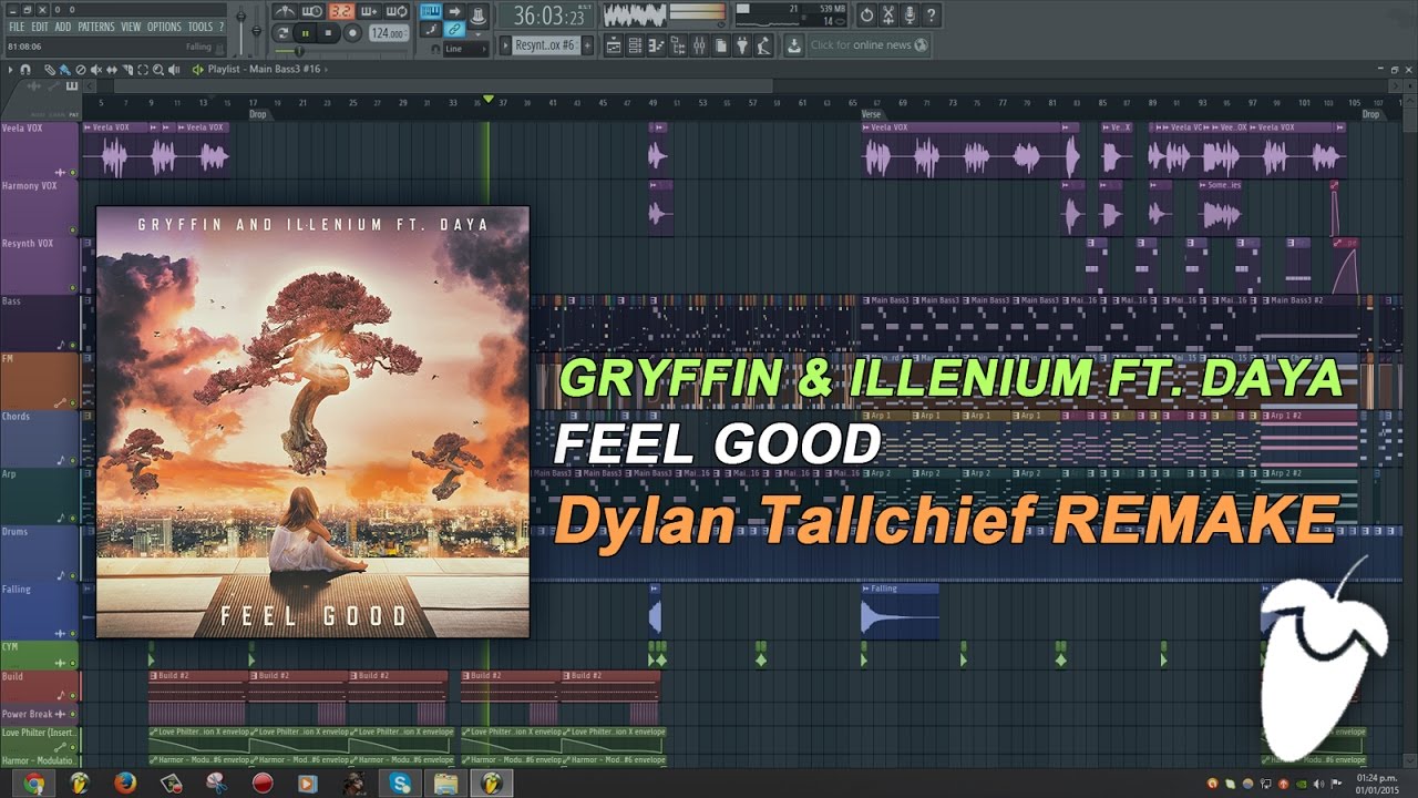 Gryffin & Illenium Ft. Daya - Feel Good (Original Mix) (FL Studio Remake + FLP)