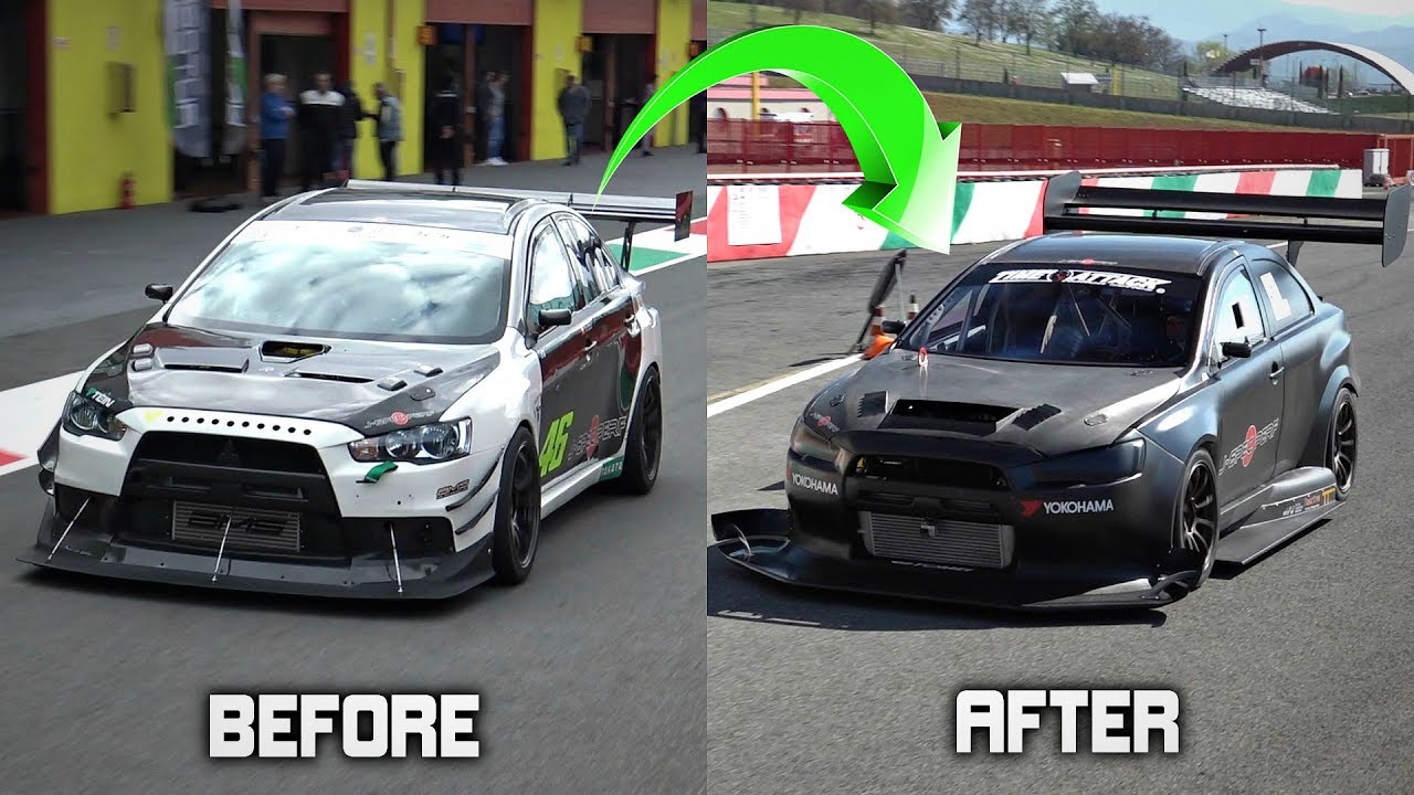 Mitsubishi Lancer EVO X TIME ATTACK Build Before and After + ONBOARD Comparison!