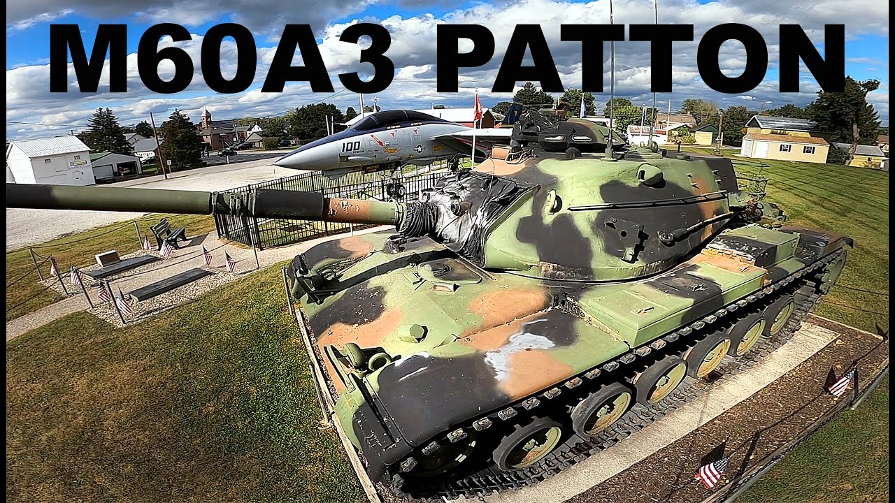 M60 PATTON MAIN BATTLE TANK  NEXT TO F-14 TOMCAT | at Pennsylvania VFW Post