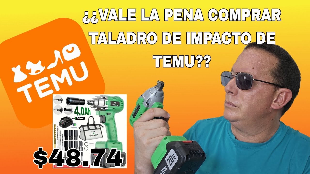 Compr&eacute; un taladro de impacto por $48.74 d&oacute;lares por Temu.
