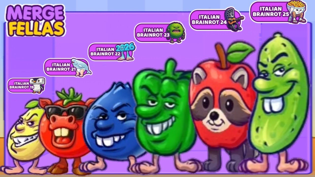 Merge Fellas BOSS + BOSS Brainrot ⁉️ Brainrot 25,24,23,22,21,19 - New Update -The ULTIMATE MAX LEVEL