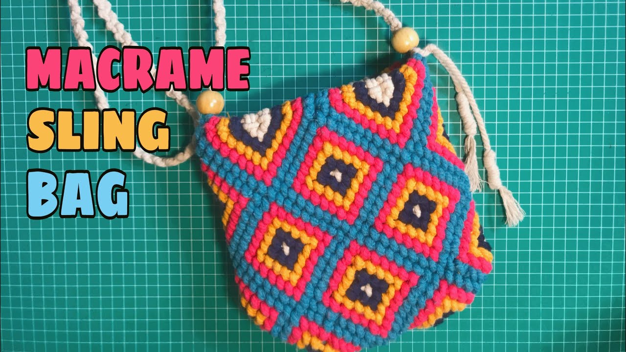 Macrame sling bag 🦋💕 / tas selempang makrame