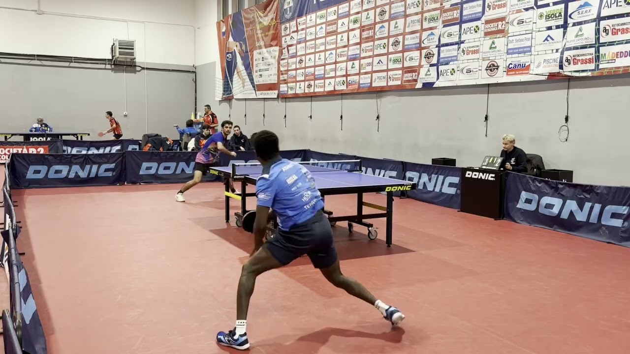 Ashimiyu Ganiyu - Melis Gioele | Tennistavolo Sassari - ASD Muravera TT | Serie B2 Gir. H