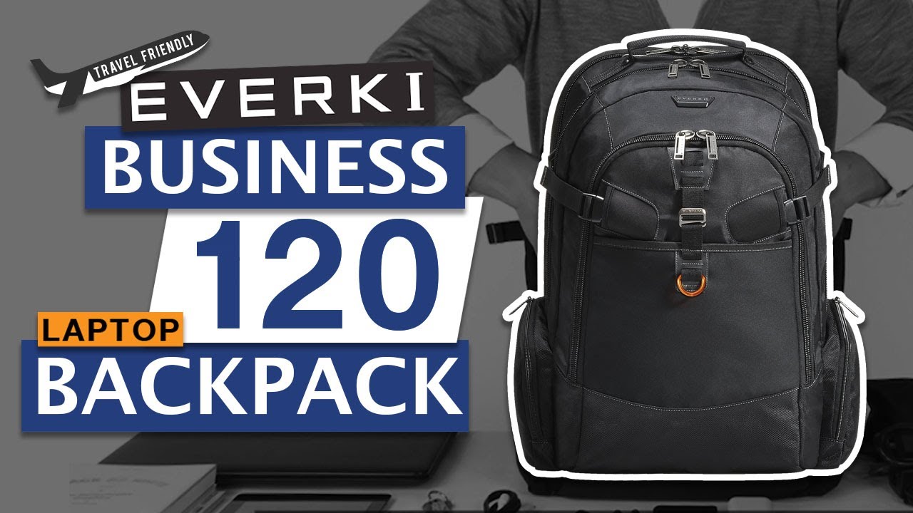 EVERKI Business 120 Travel Friendly Laptop Backpack, up to 18.4-Inch (EKP120)