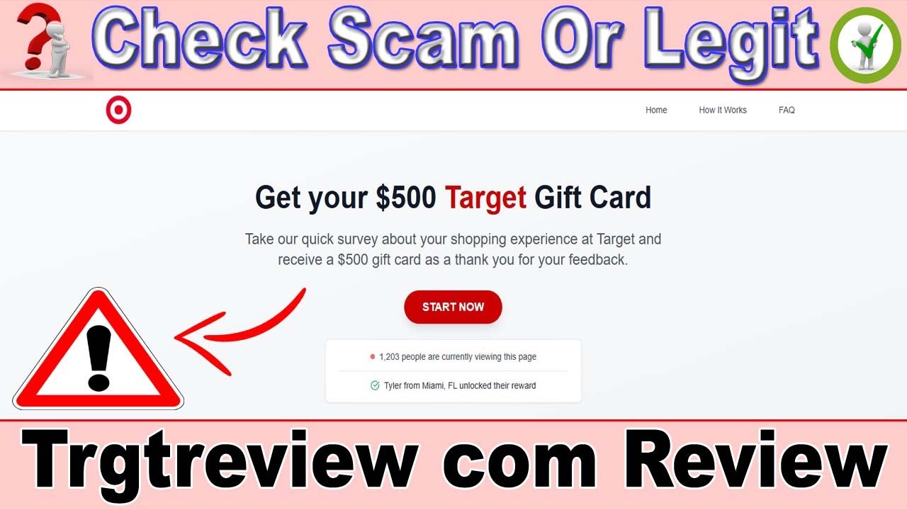 Trgtreview.com Review $500 Target Gift Card Scam? The Shocking Truth EXPOSED!
