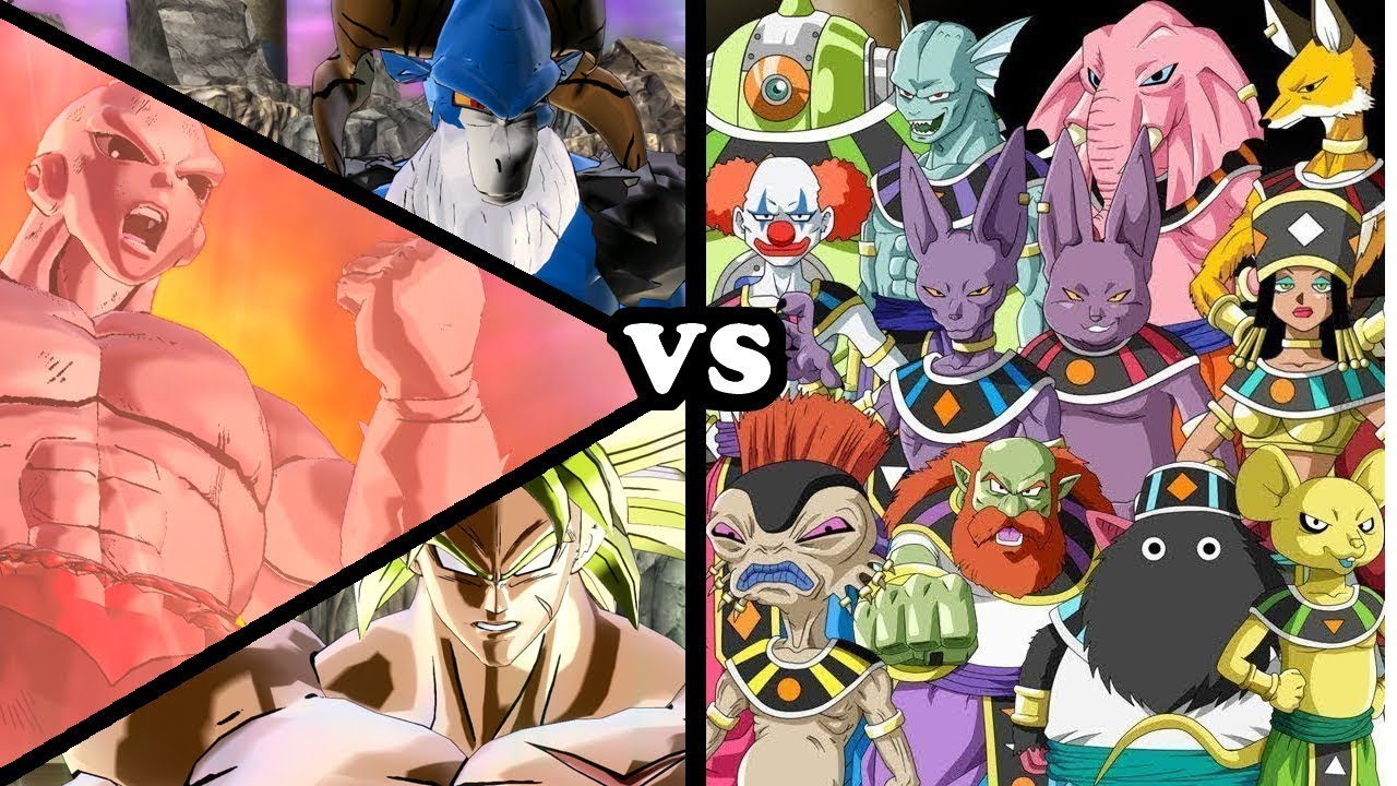 STRONGEST DBS ENEMIES (Jiren, Broly, Moro) VS 12 GODS OF DESTRUCTION! Dragon Ball Xenoverse 2 Mods
