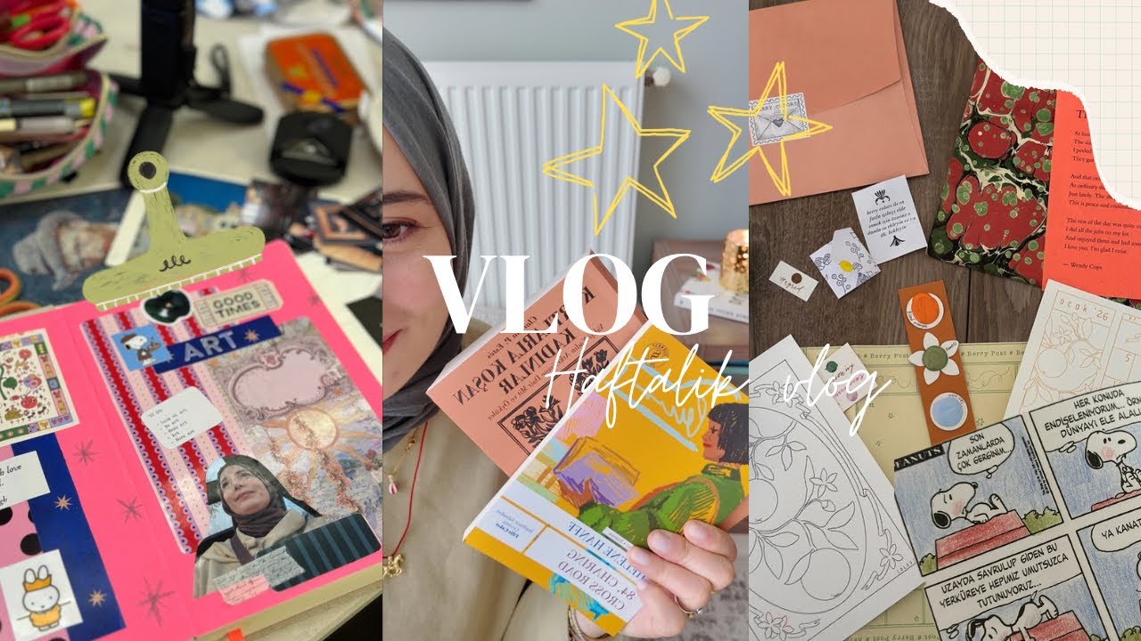 Haftalık vlog || Ocak ayı okuma güncellemesi, art date, minik kargolar 💌