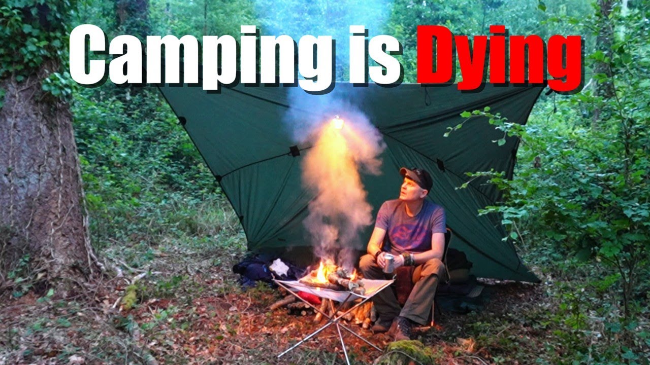 Solo Tarp Camp - Why is Camping Disappearing So Fast? | Camping Vlog UK