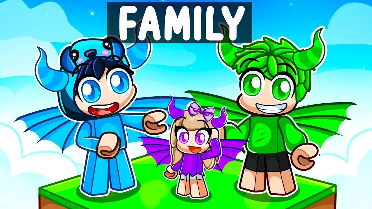 Having a DRAGON FAMILY in Roblox!