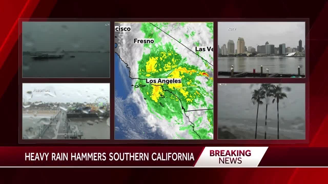 Tropical Storm Hilary hits Southern California