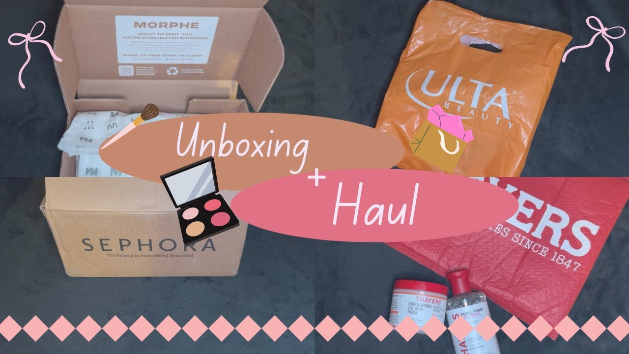 Unboxing + mini haul💗