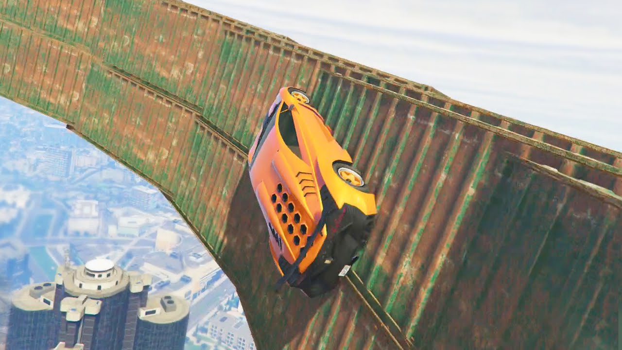 TALL BUILDING WALLRIDE (GTA 5 Funny Moments)