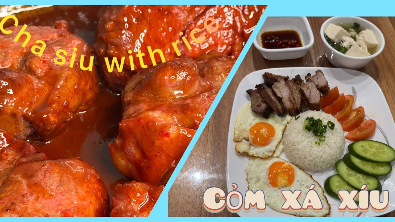 Cơm xá xíu. Thơm ngon dễ làm. #chasiuwithrice. #food #fypシ゚viral #food #cooking #vietnamesetaste 