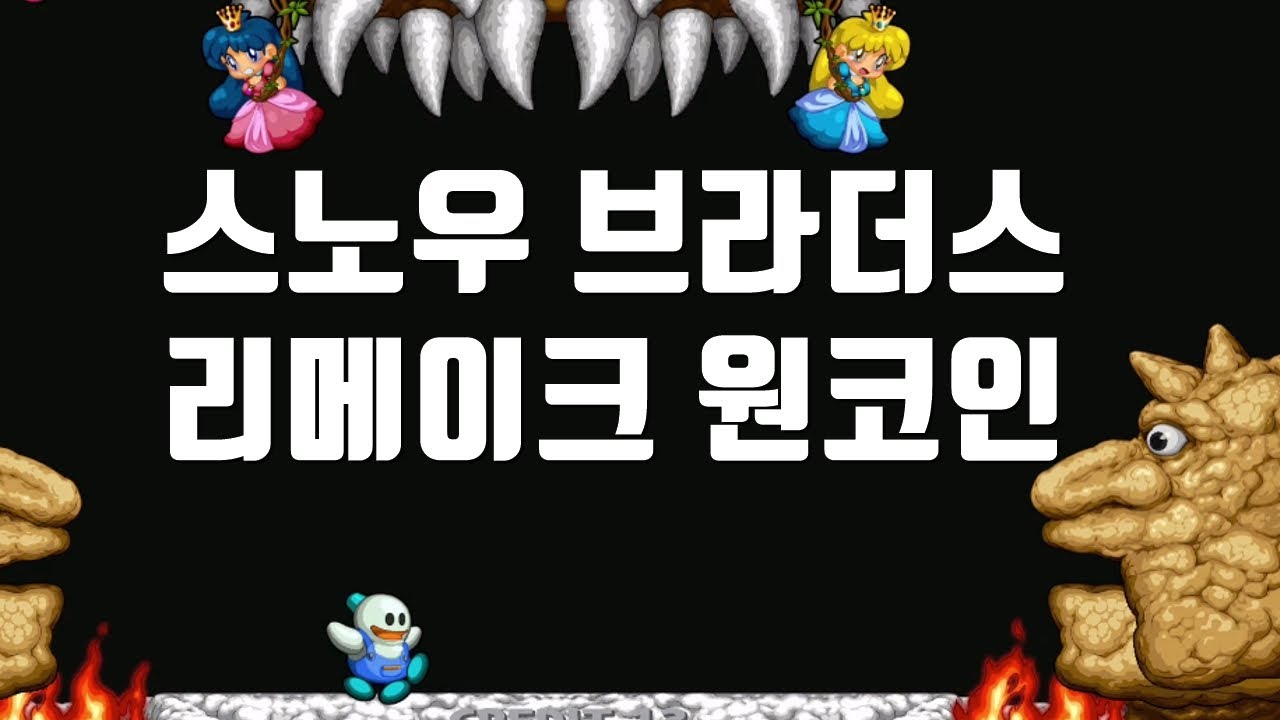 스노우 브라더스 리메이크 원코인 성공 스위치판 닉&톰 스페셜