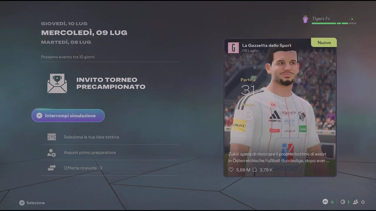Carriera Tecnico Con le tigri