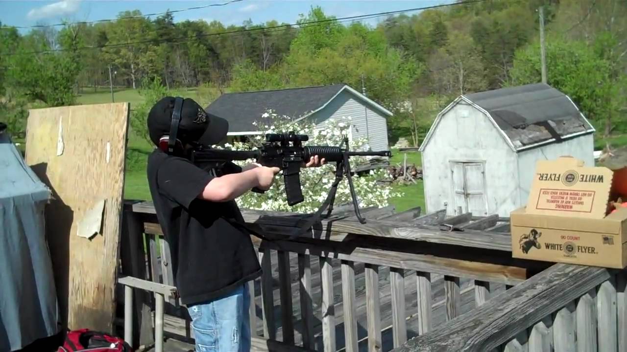 DPMS AP4 with Bennie Cooley Comp shooting for the first time