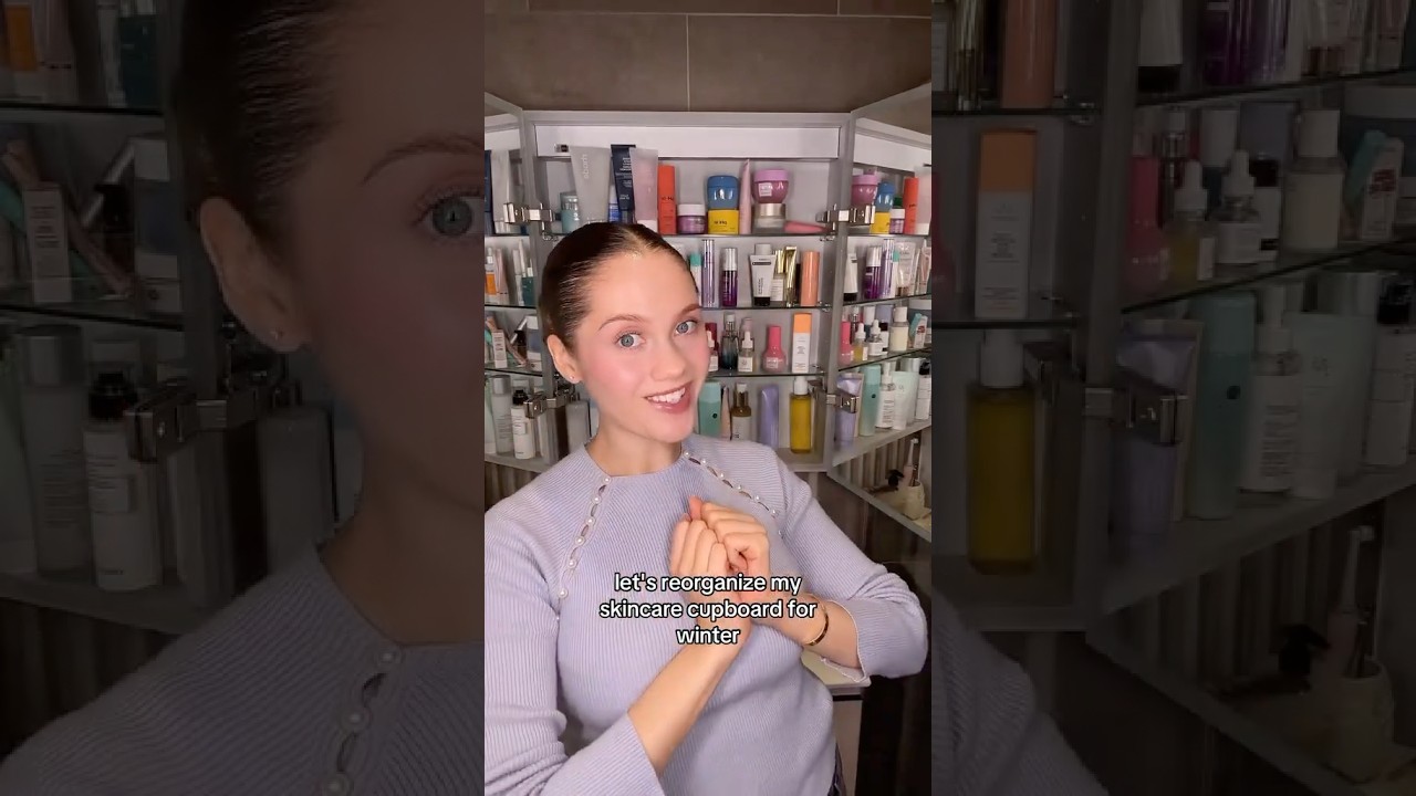 REORGANISE SKINCARE 4 WINTER❄️#skincaretips #skincare #organization #beautycollection #acneproneskin
