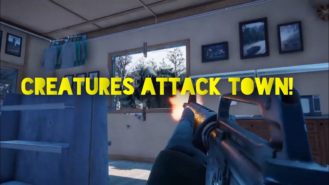 Far cry 5 Creatures attack small town!