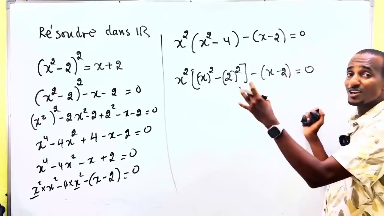 Résolution dans R 