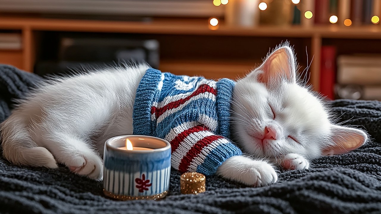 12 Hours of Music for Cats 🐱 Cat Music & Cozy Cat Sleep Music for Relaxing  and Stress Relief
