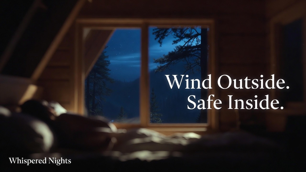 You’re Safe Inside This Cabin While the Wind Moves Outside | Deep Sleep Ambience
