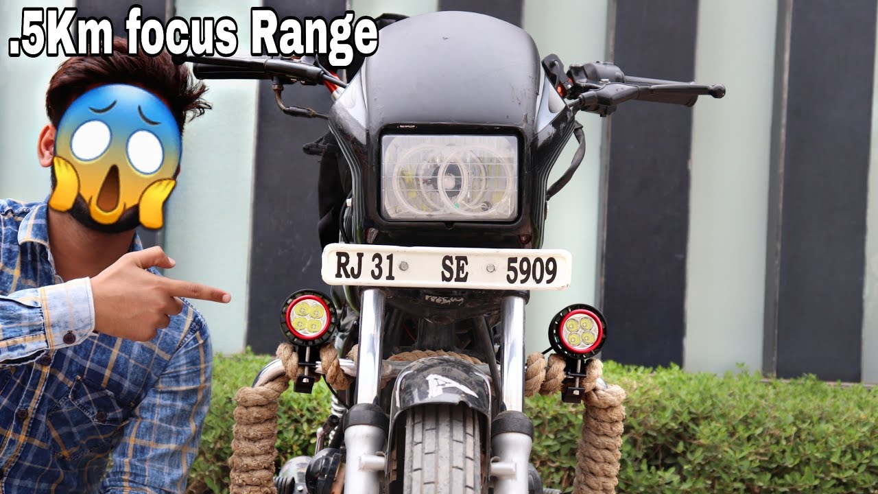 Installation most expensive Fog lamp in splendor + | .5 Km focus Range 😱 | modified junction