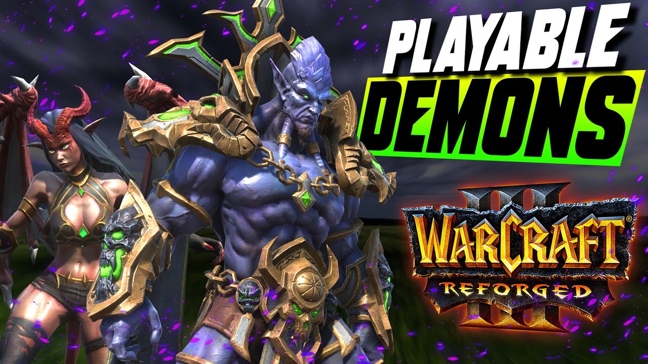 Playable Race: DEMONS - So sick design! - WC3 - Grubby
