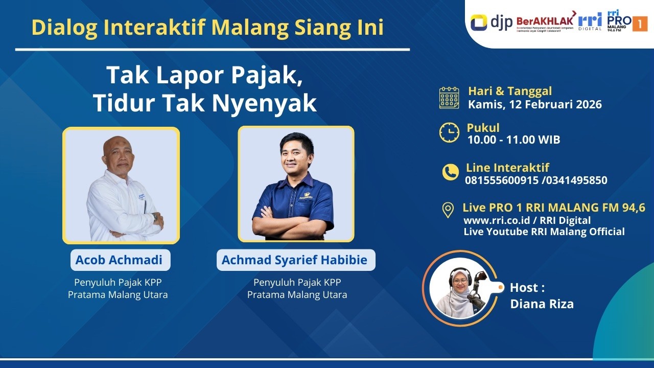 Malang Siang Ini - Tak lapor Pajak Tak Tidur Nyenyak