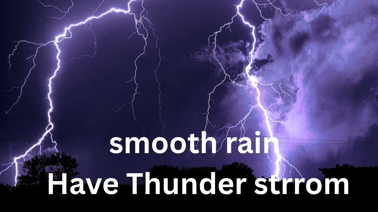 Dark screen smooth rain have thunder for Deep sleep #rainoundforsleep #rainthundersounds #rainsounds