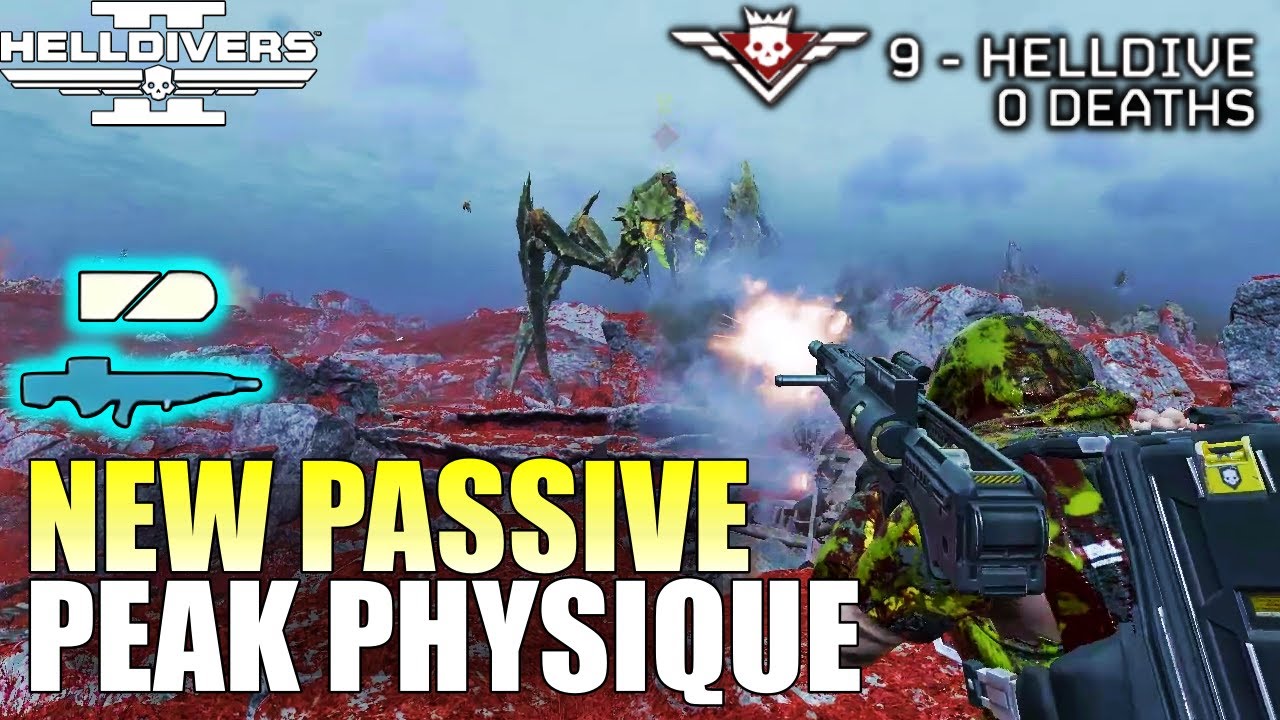 Helldivers 2 - New Armor Passive Peak Physique Gameplay (No commenatry, Max difficulty, No deaths)