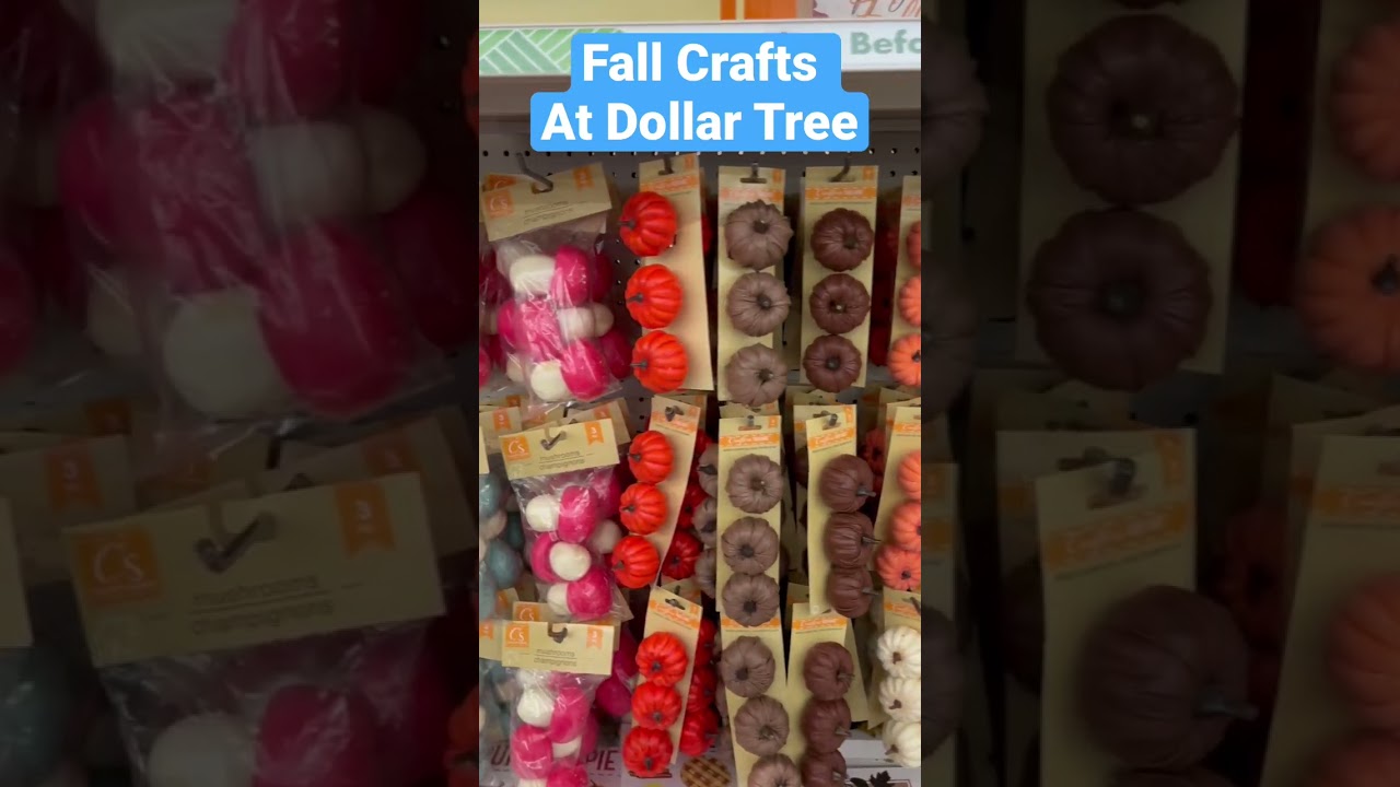 Fall Crafts at Dollar Tree!