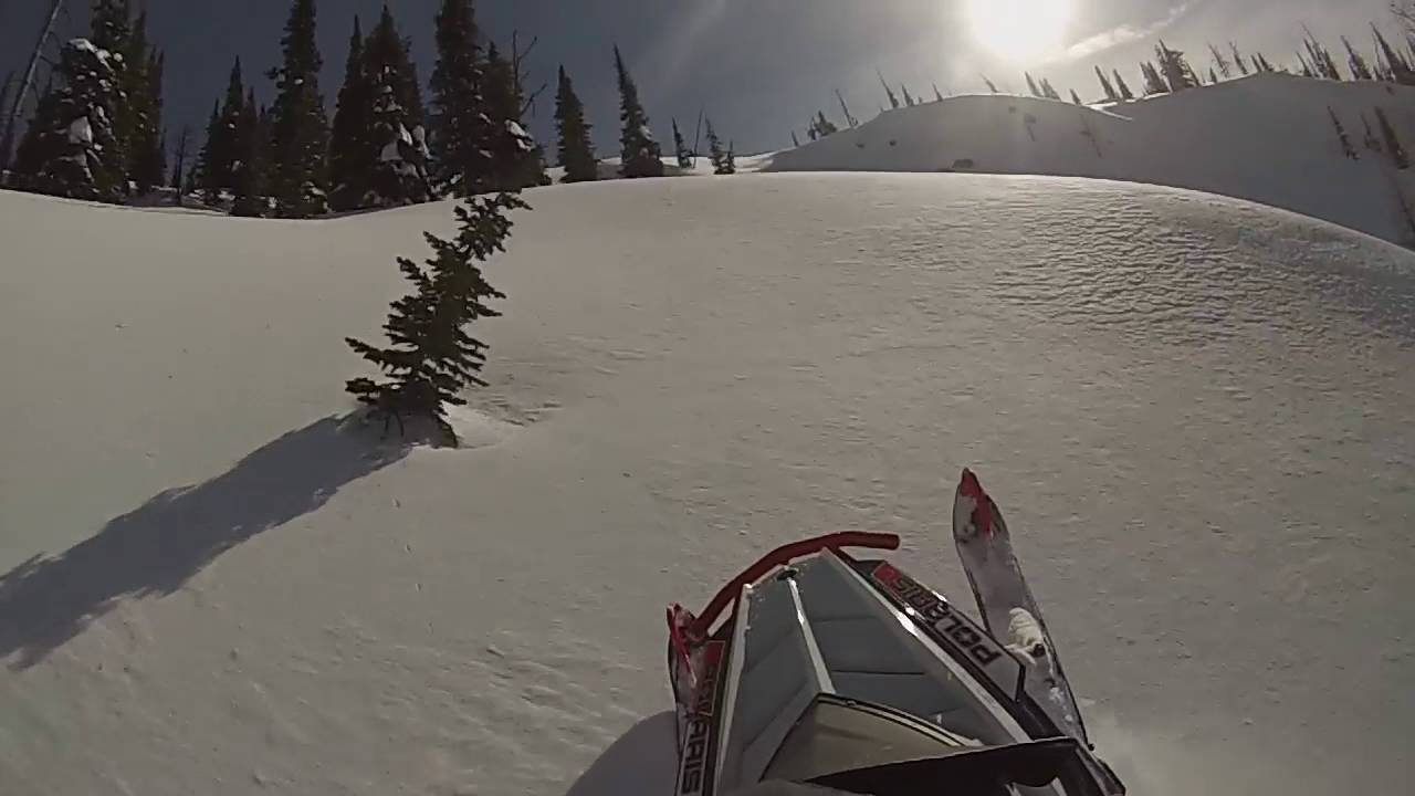 Snowmobiling the 406 Lolo pass Seeley lake 2016
