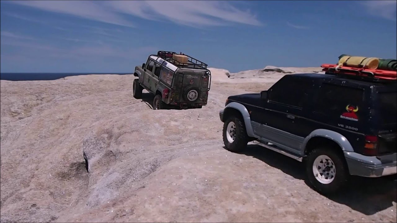 RCModelex MEX D110 and Tamiya CC01 Pajero - Coastal Expedition