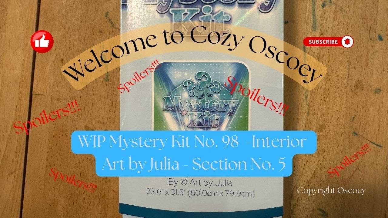 Spoilers! DAC Mystery Kit No. 98 Interiors Art by Julia Section 5 - Finally a New Color Shade!