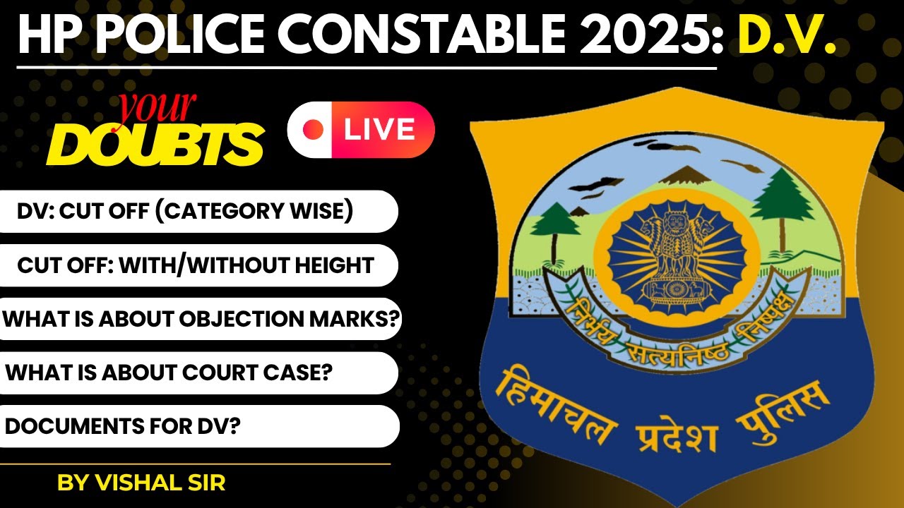 HP Police Constable Result 2025 || Document Verification - Your All Doubts