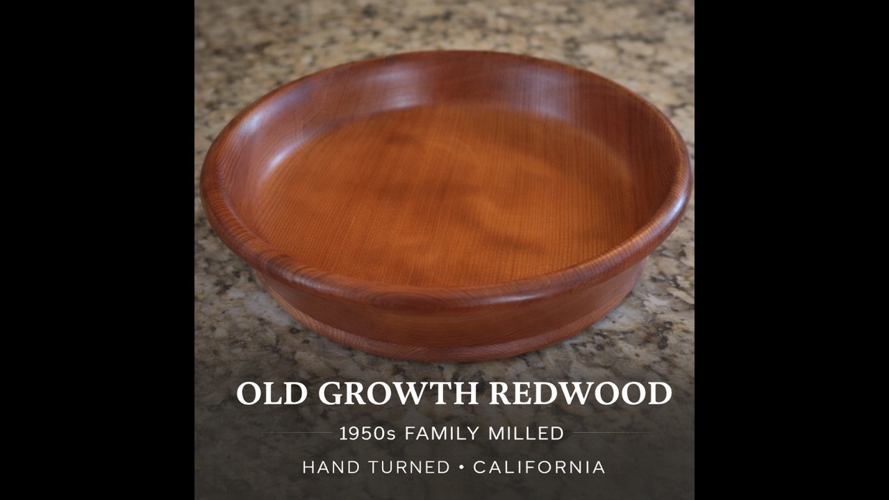 Old Growth Redwood Platter Build